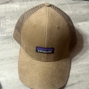 New Patagonia light brown snap back hat